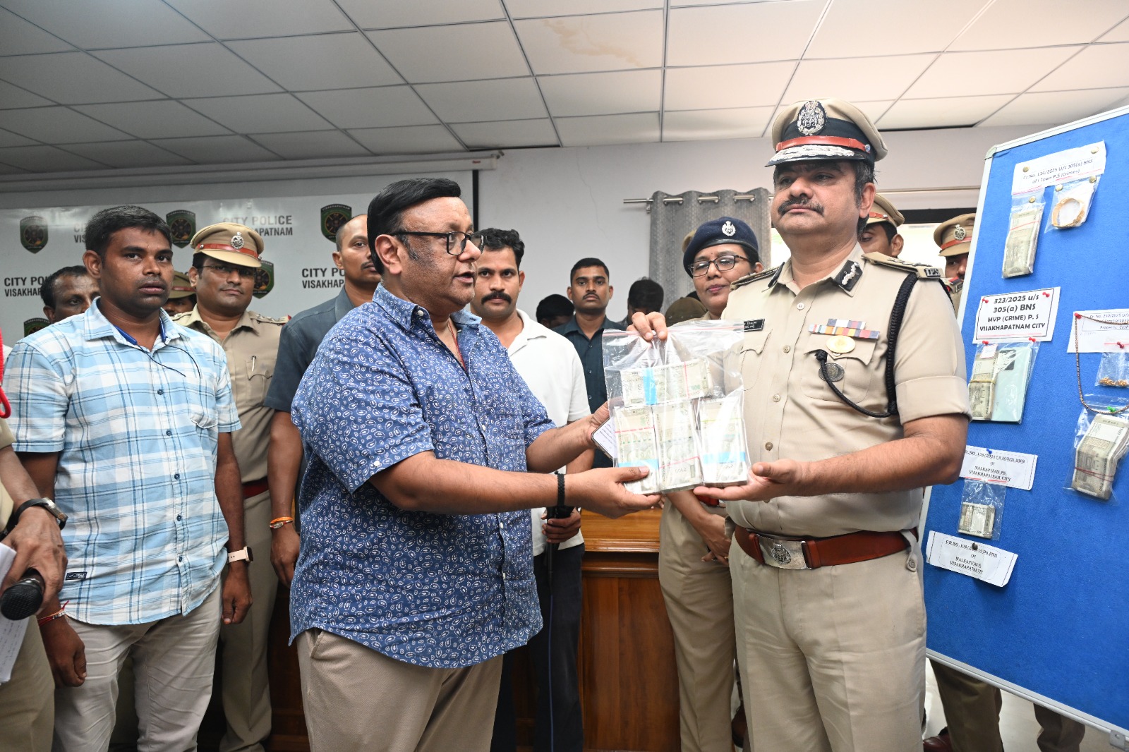 Visakhapatnam Police Crack Down on Property Crimes, Recover Rs 1.2 Crore in July