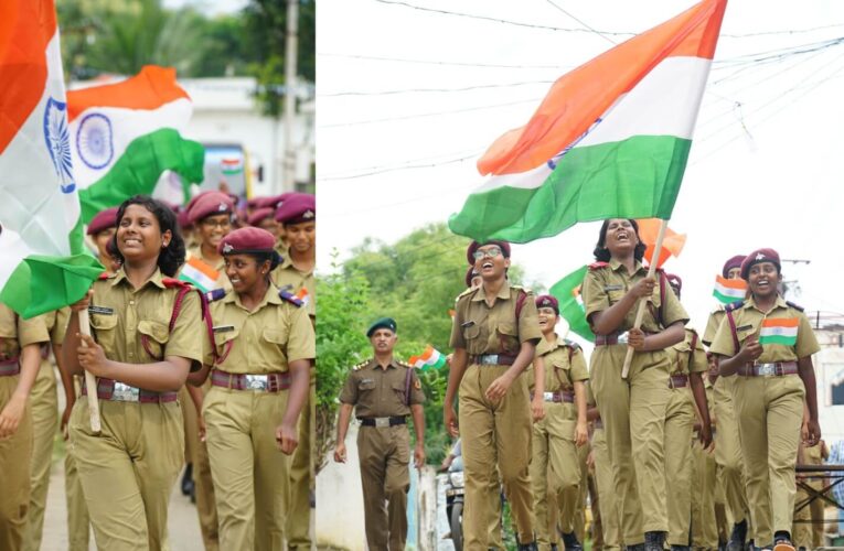 Sainik School Korukonda NCC Cadets Lead Patriotic ‘Har Ghar Tiranga’ Rally in Villages