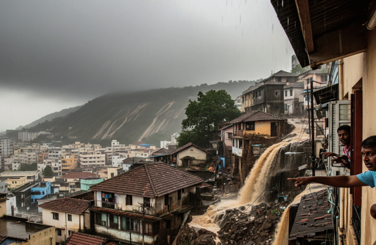 Heavy Rain Raises Landslide Fears in Visakhapatnam