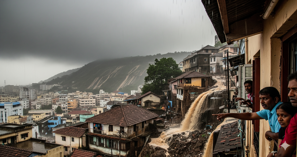 Heavy Rain Raises Landslide Fears in Visakhapatnam