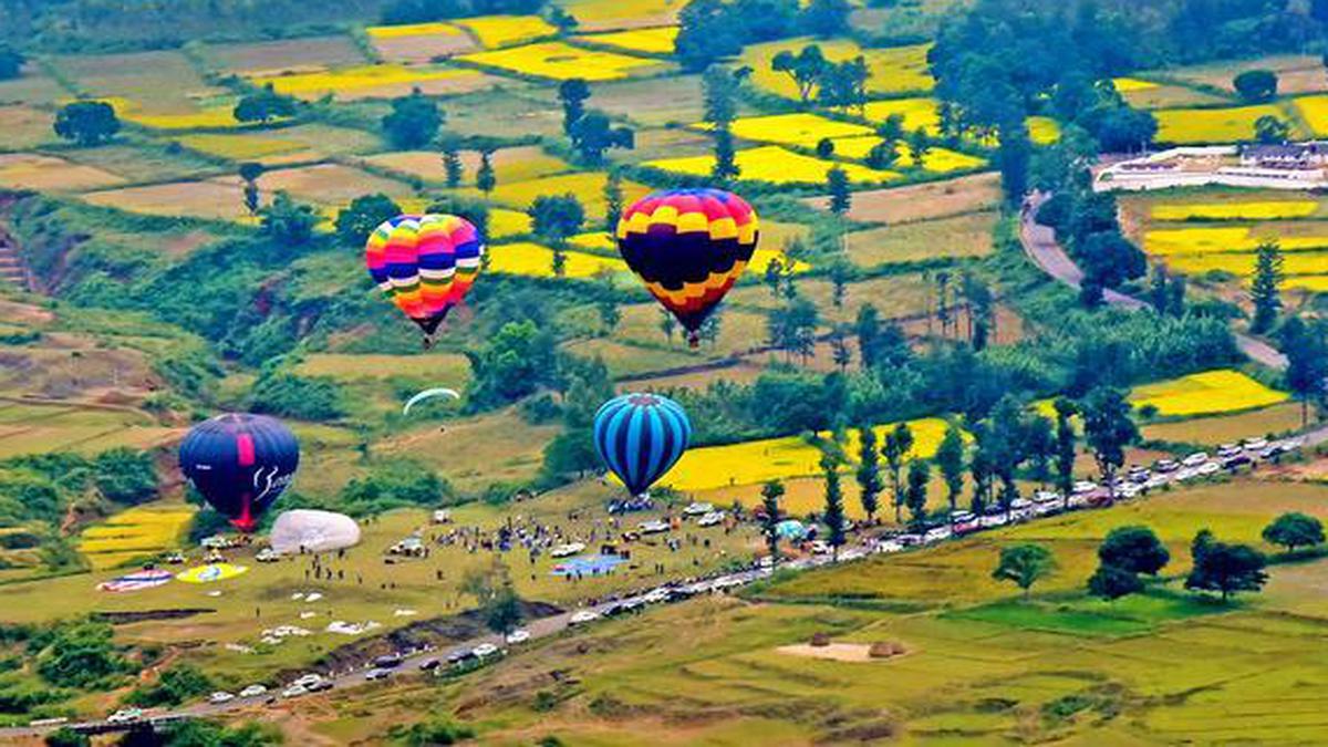 Tethered hot air balloon rides resume at Padmapuram Gardens in Araku
