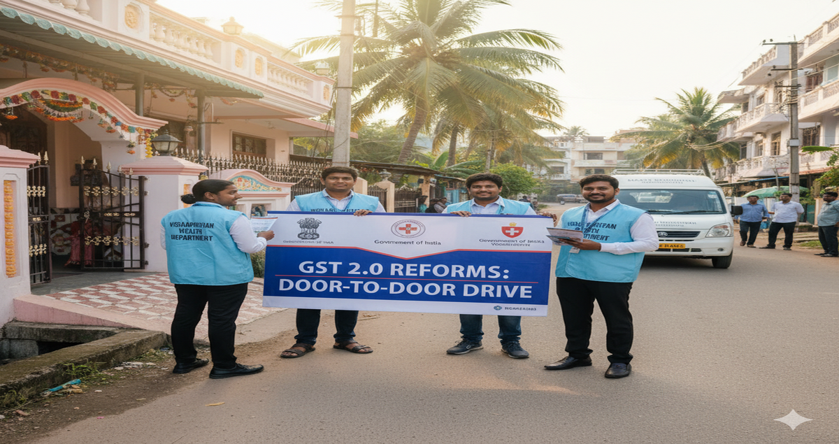 Visakhapatnam Health Department launches door-to-door drive on GST 2.0 reforms