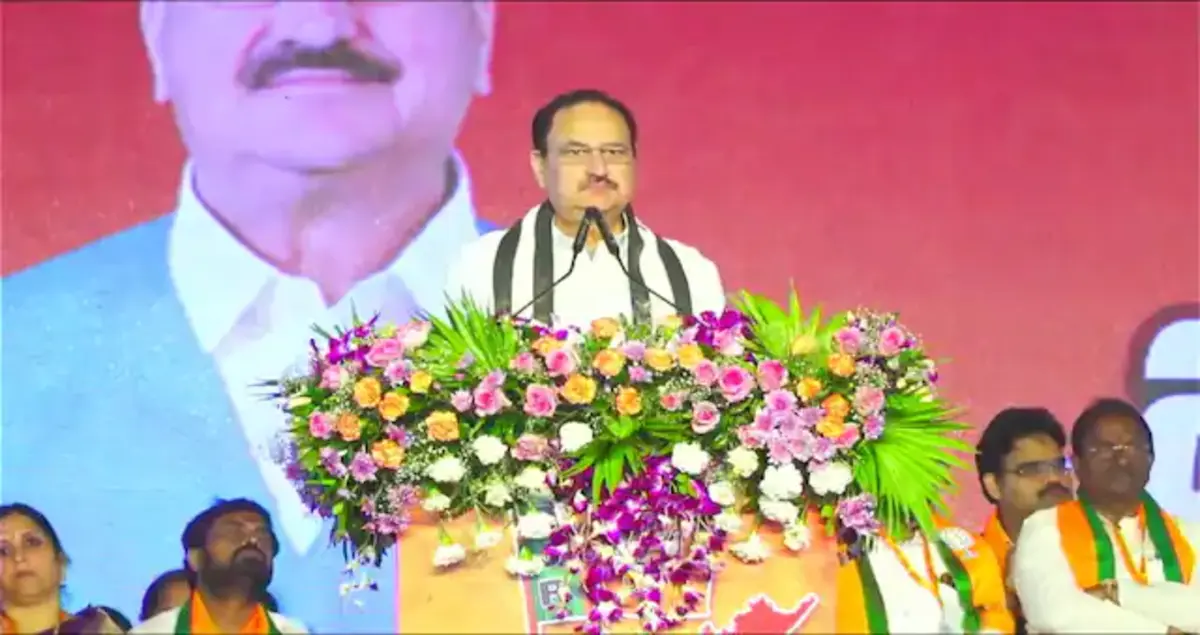 BJP now world’s largest party with 14 crore members: JP Nadda in Visakhapatnam