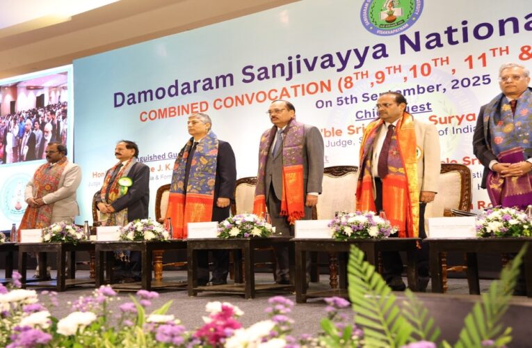 DSNLU holds combined convocation for five batches