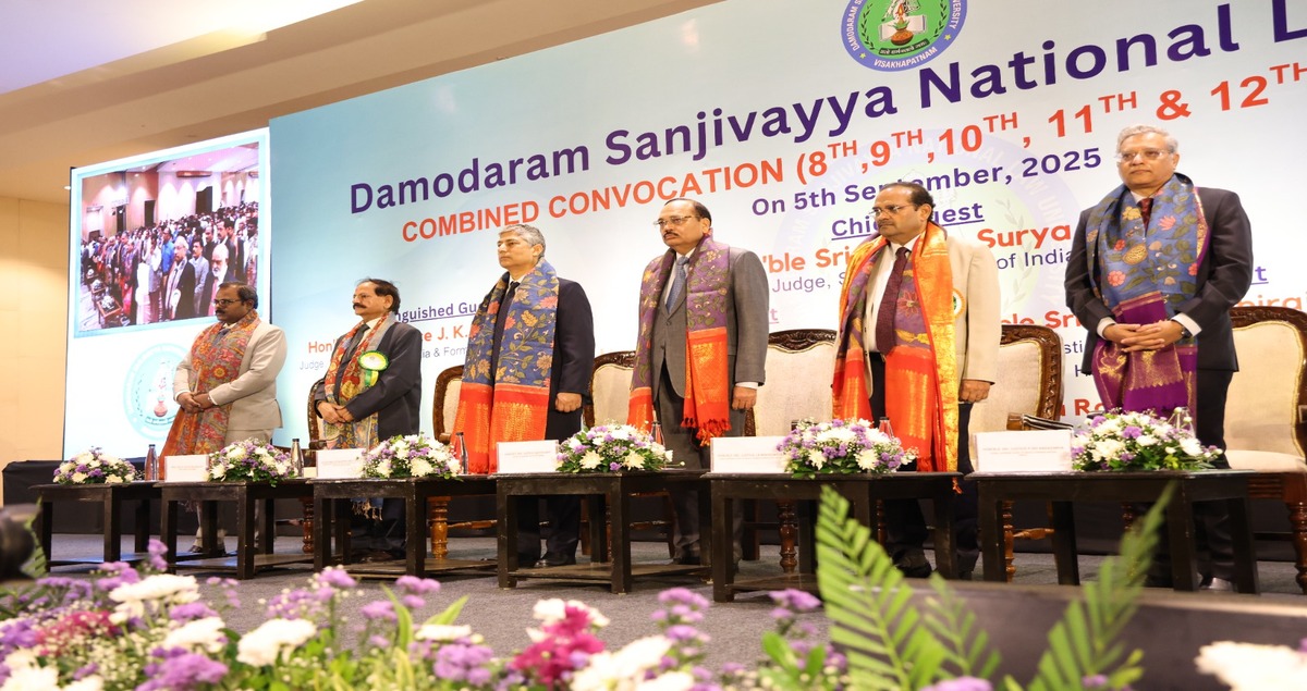 DSNLU holds combined convocation for five batches