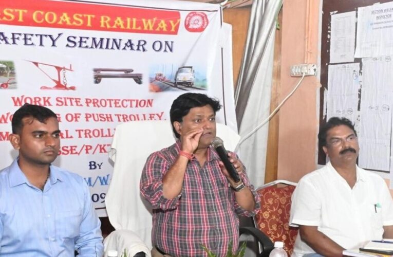 Waltair Division organises safety seminar for track staff at Kottavalasa