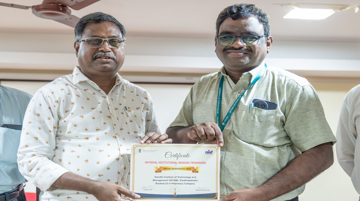 GITAM School of Pharmacy Achieves All India Rank 33 in NIRF 2025
