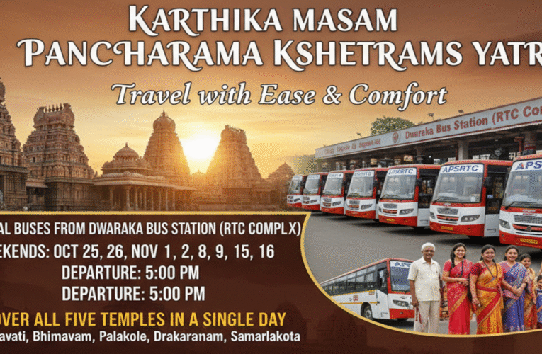 APSRTC Special Buses to Pancharama Temples Make Karthika Masam Travel Easy