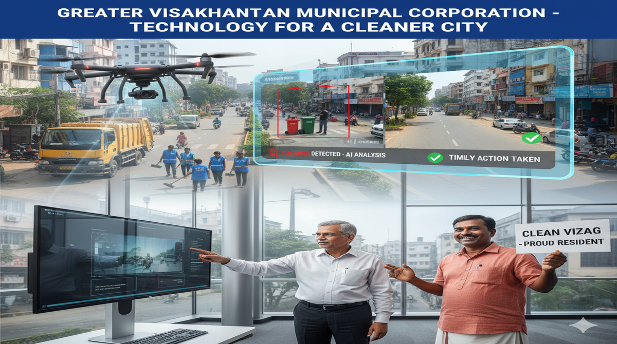 Drones and AI take the lead in GVMC’s drive for a cleaner Visakhapatnam