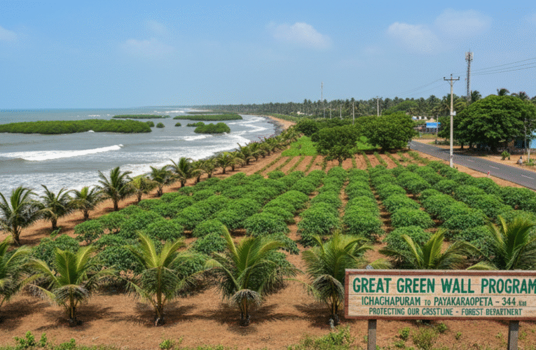 State launches five-year ‘Great Green Wall’ to protect Visakhapatnam coast
