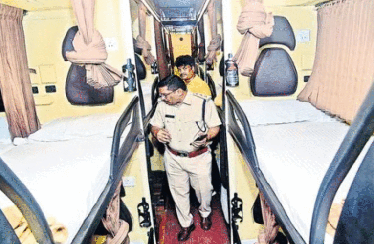 Transport Dept Cracks Down on Private Buses After Kurnool Accident