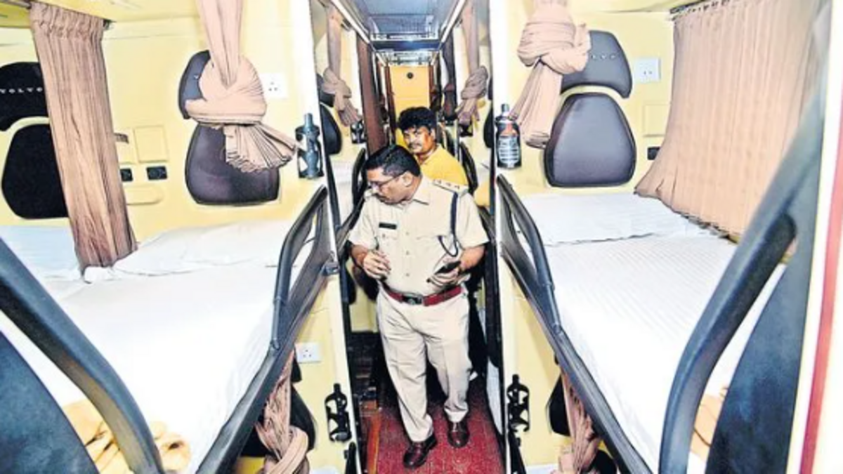 Transport Dept Cracks Down on Private Buses After Kurnool Accident