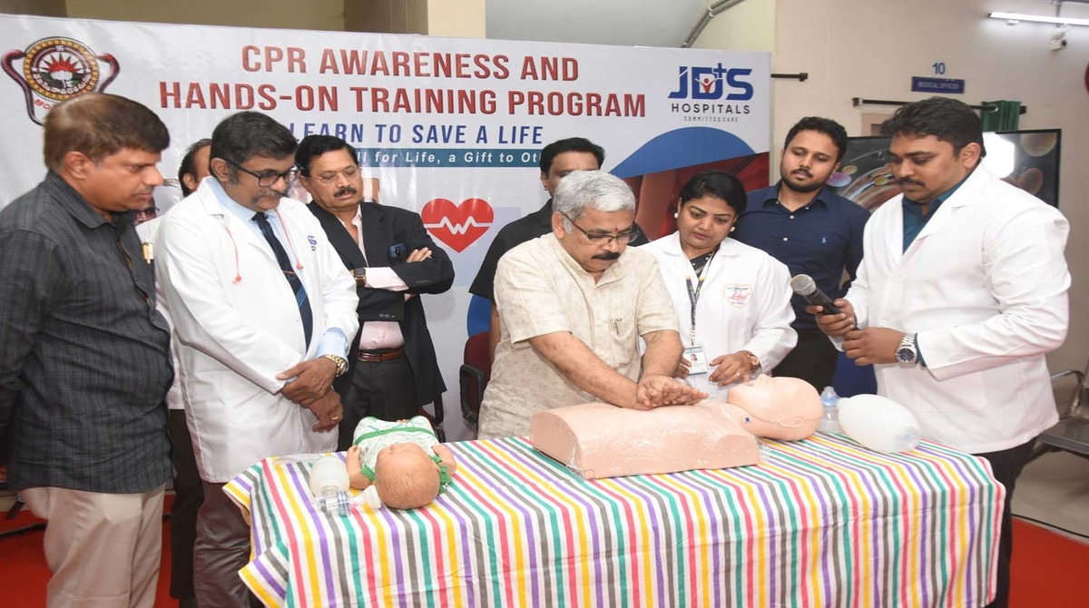 CPR Training Programme Held at Andhra University