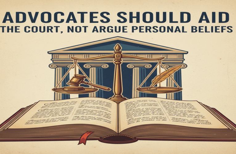 Advocates Should Aid the Court, Not Argue Personal Beliefs: Prof. K.V.S. Sarma