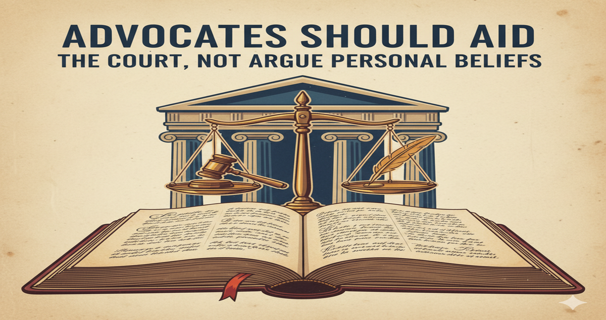 Advocates Should Aid the Court, Not Argue Personal Beliefs: Prof. K.V.S. Sarma