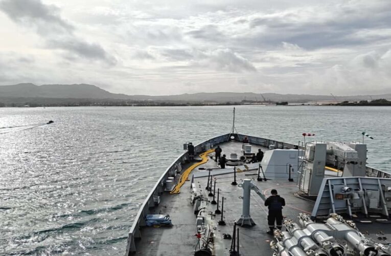 INS Sahyadri at Guam for Multilateral Exercise Malabar-2025