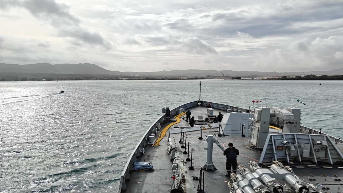 INS Sahyadri at Guam for Multilateral Exercise Malabar-2025
