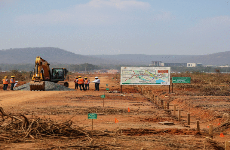 Master Plan Roads to Bhogapuram Airport Lag Behind Schedule