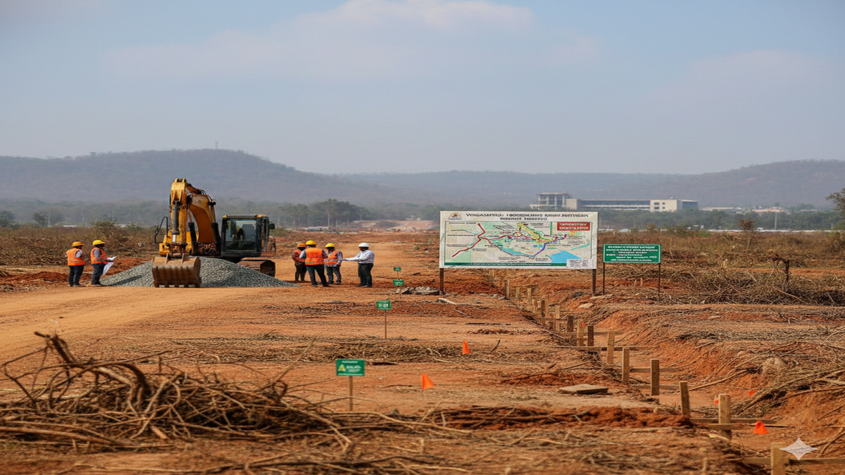 Master Plan Roads to Bhogapuram Airport Lag Behind Schedule