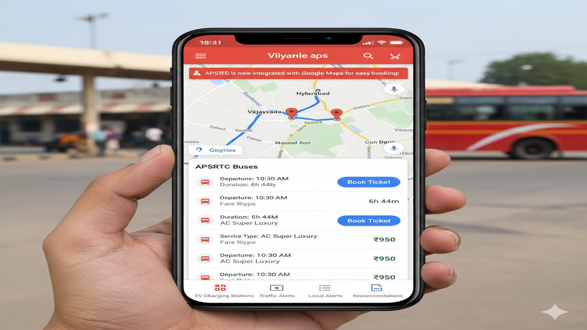 APSRTC Tickets Now Bookable via Google Maps