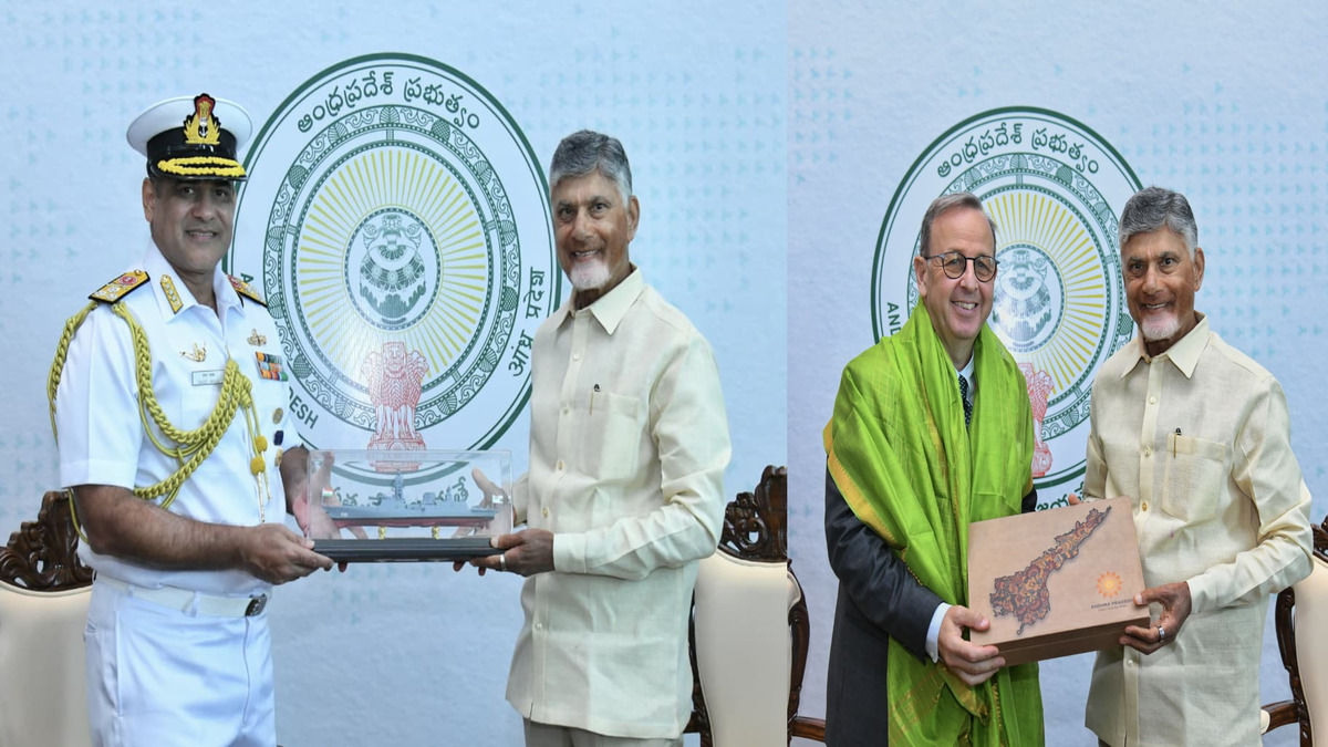 CM Naidu Holds Talks with Global Investors and Diplomats