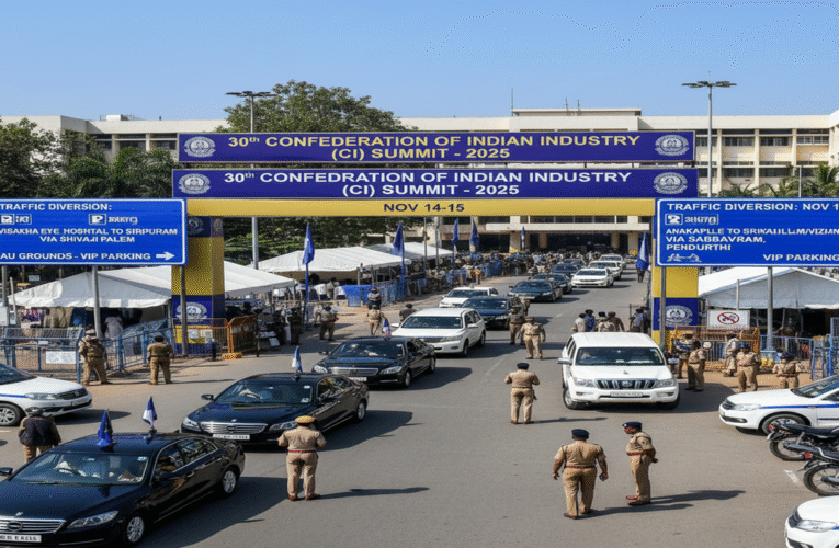 Visakhapatnam Gears Up for CII Summit with Traffic Diversions
