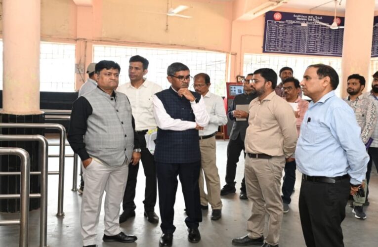ECoR GM Inspects Rail Line Works, Reviews Simhachalam Station Upgrade