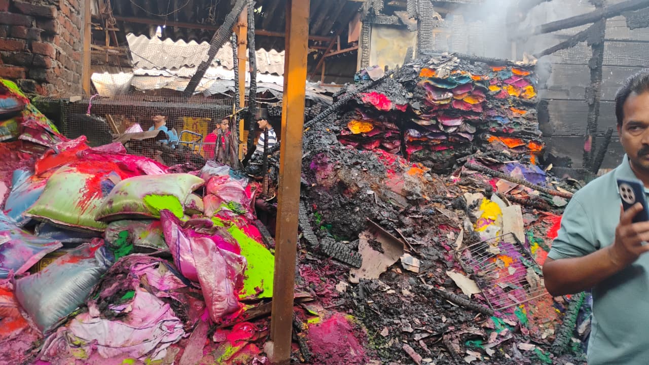 16 Shops Gutted in Pre-dawn Fire at Poorna Market