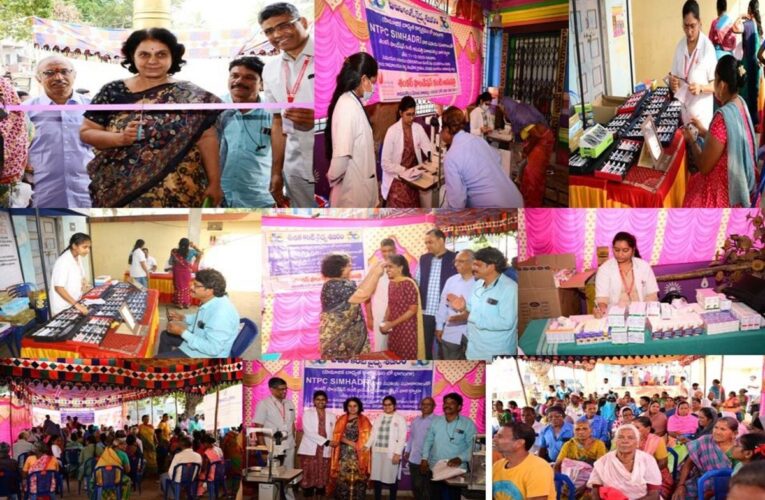 NTPC Simhadri Hosts Mega Eye Camp, 525 Rural Residents Screened
