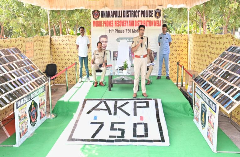 Anakapalli Police Return 750 Phones Worth Rs 1.5 Crore