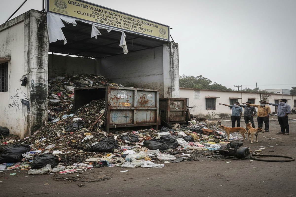 Garbage Piles Up, GVMC CCS Projects Under Scanner