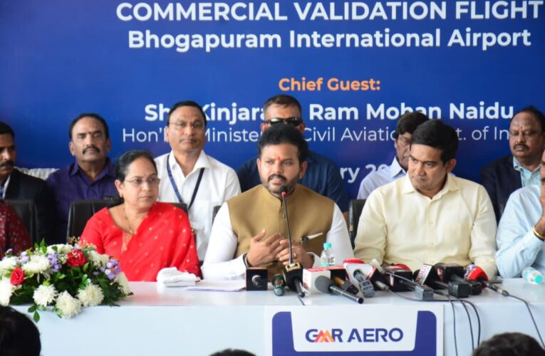 Validation flight conducted at Bhogapuram airport