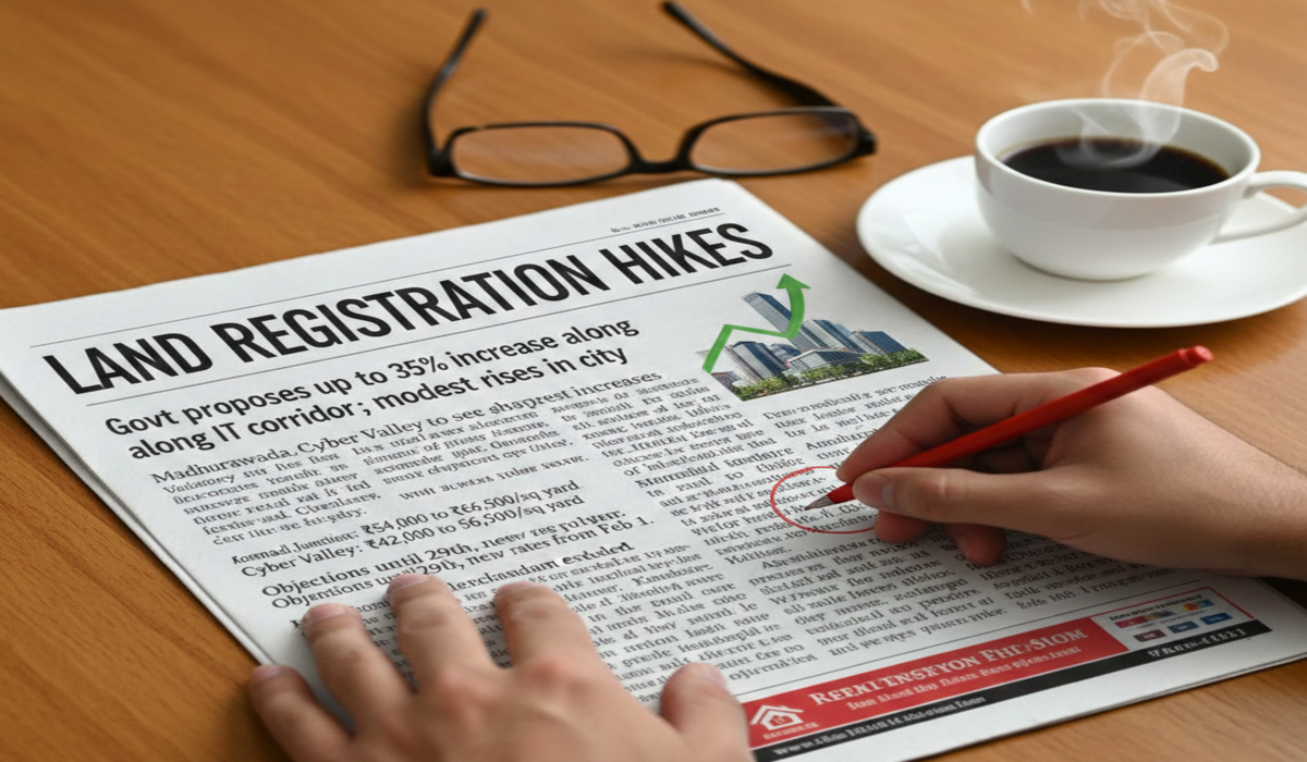 Registration values to rise sharply in Visakhapatnam suburbs