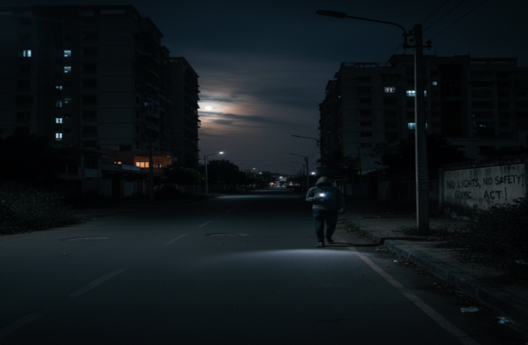 Streetlight failures leave parts of Visakhapatnam in darkness