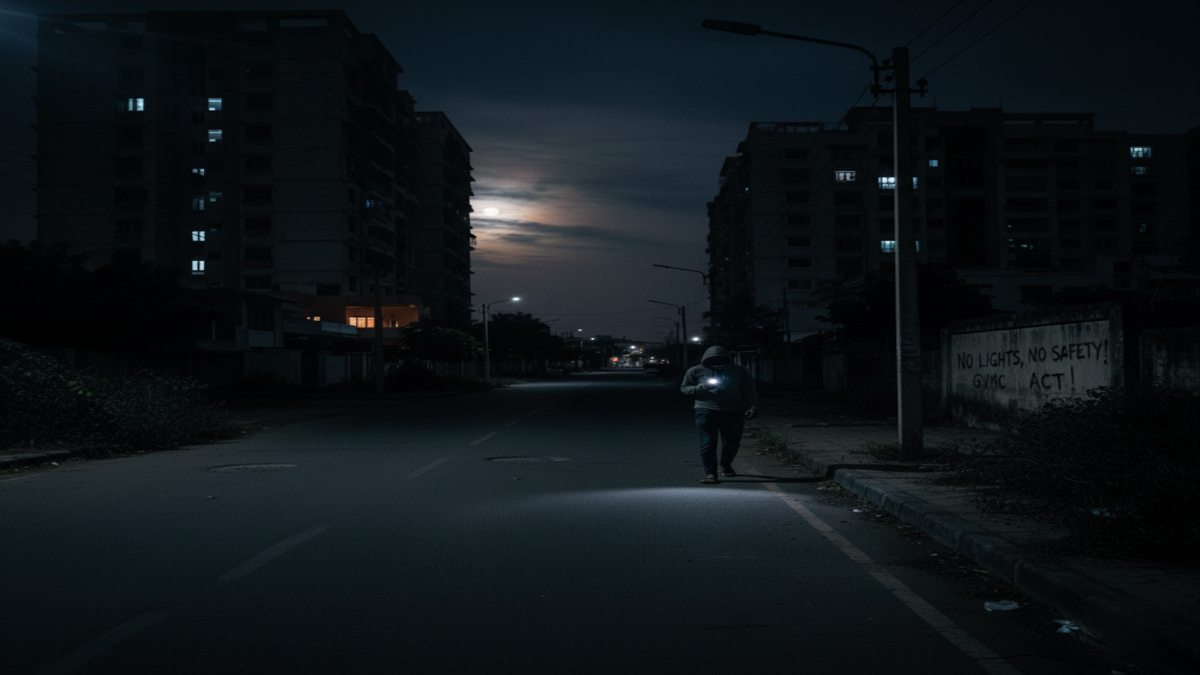 Streetlight failures leave parts of Visakhapatnam in darkness