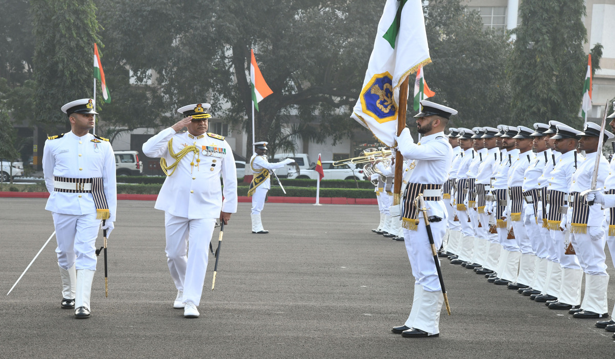 ENC Chief Reviews Republic Day Parade in Vizag