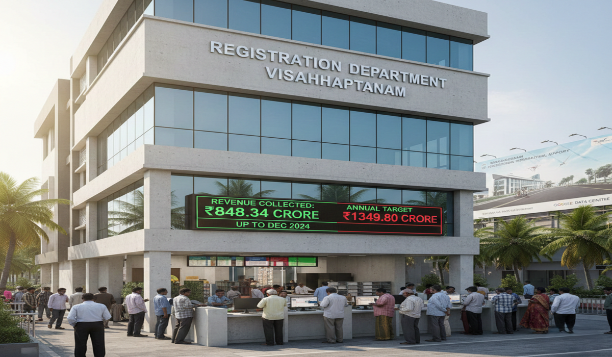 Registration Dept. revenue rises 7.74% in Visakhapatnam district till December