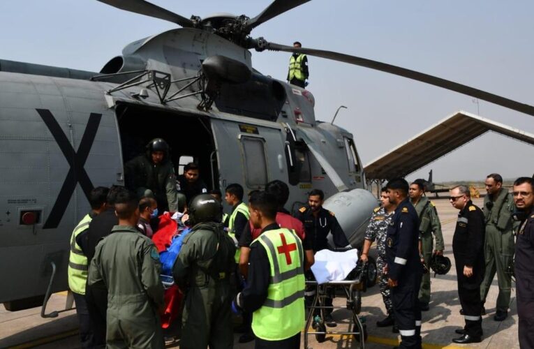 Indian Navy Rescues Critically Ill Japanese Sailor Off Vizag