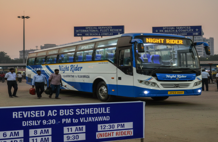 APSRTC Introduces Night Rider Service to Vijayawada
