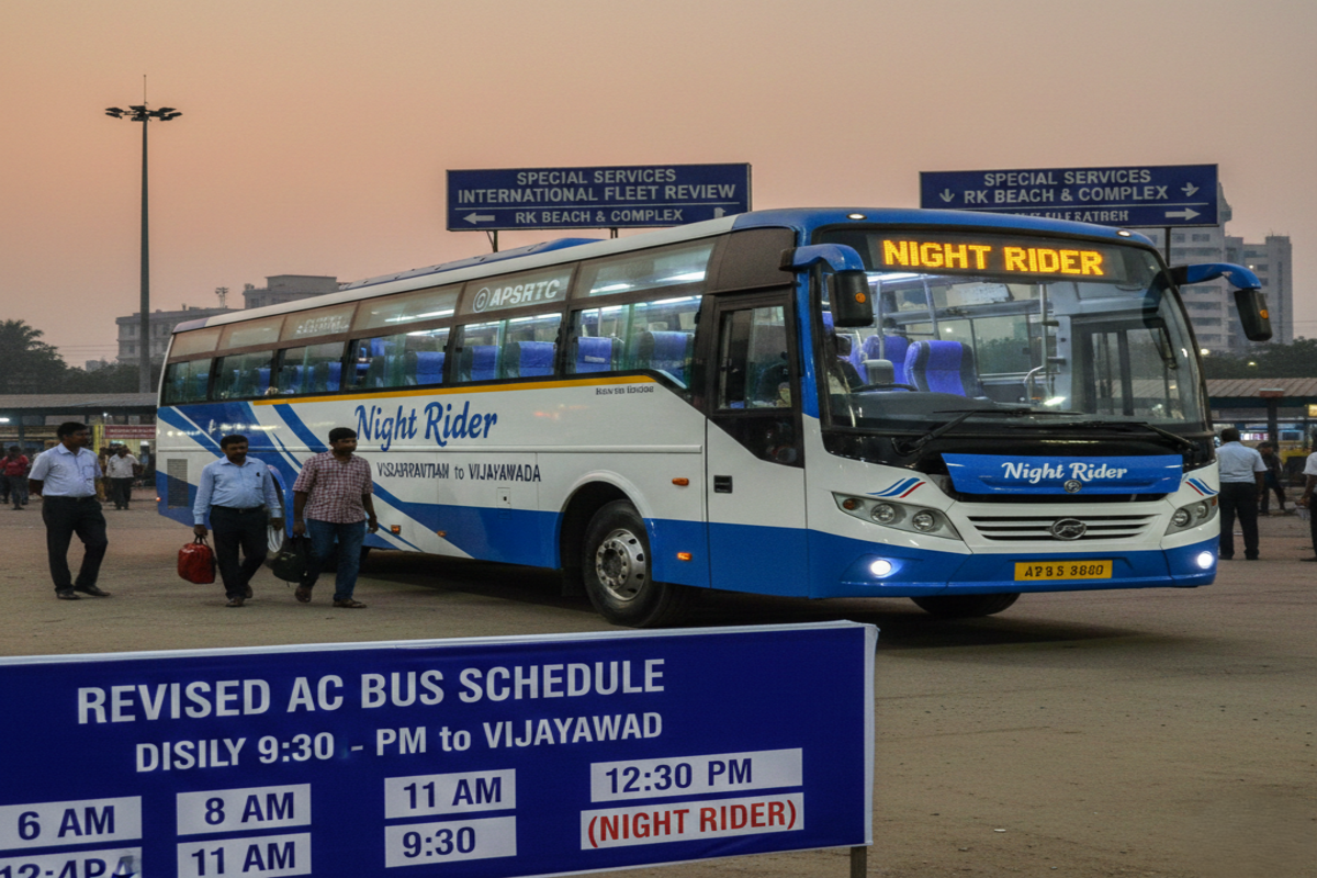 APSRTC Introduces Night Rider Service to Vijayawada