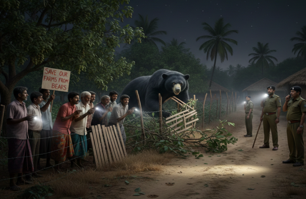 Fear grips Uddanam as bears stray into villages