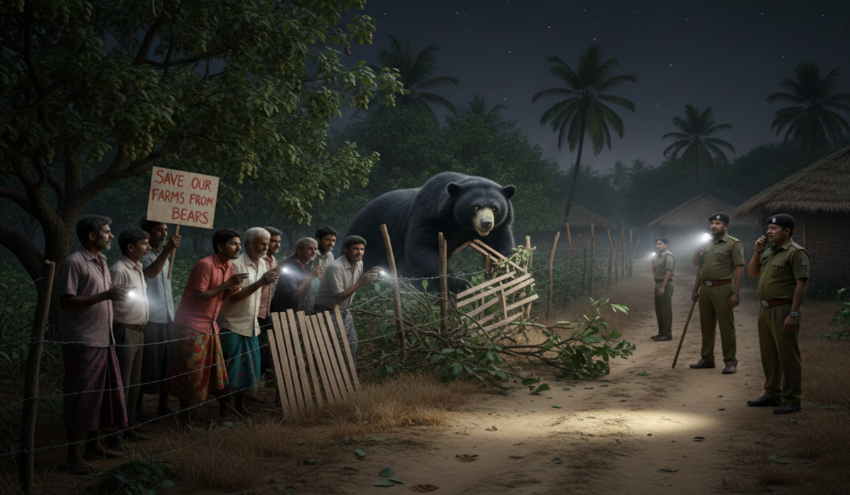 Fear grips Uddanam as bears stray into villages