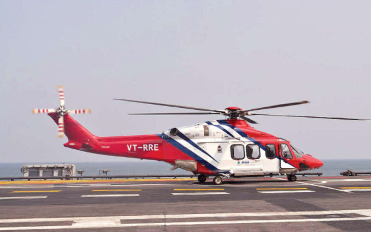 Civil chopper supports Navy operations during MILAN