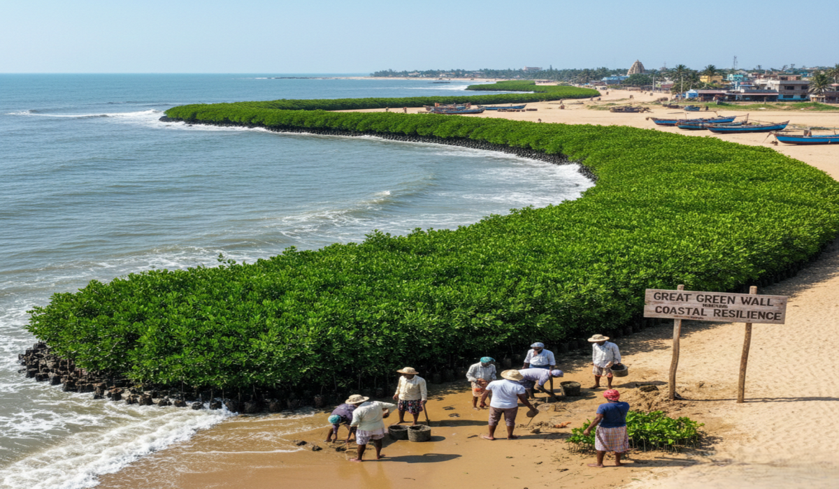 Andhra Pradesh advances ‘Great Green Wall’ for coastal resilience