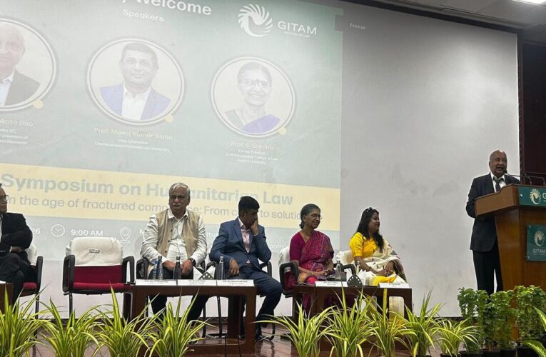 Experts flag gaps in enforcement of humanitarian law at GITAM symposium