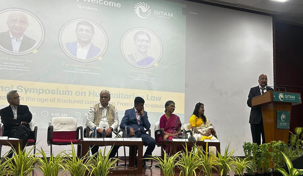 Experts flag gaps in enforcement of humanitarian law at GITAM symposium