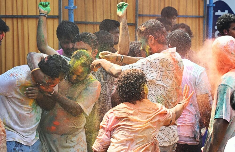 Holi Celebrated Across Visakhapatnam