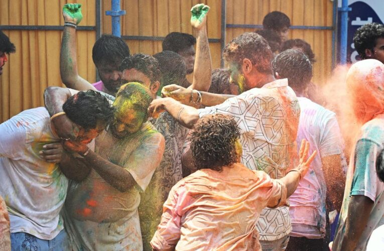 Holi Celebrated Across Visakhapatnam