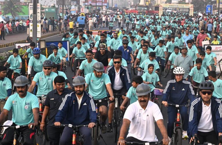 800 Cycle for Fitness at RK Beach Under Fit India Sundays