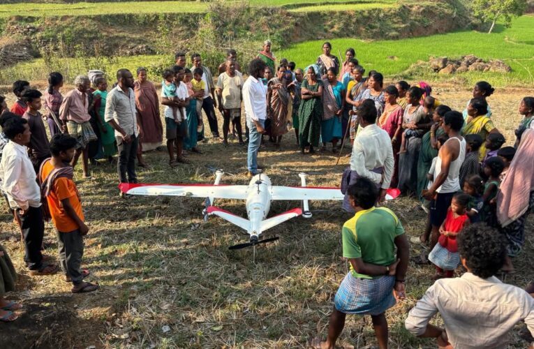 Medical drone makes emergency landing, triggers panic